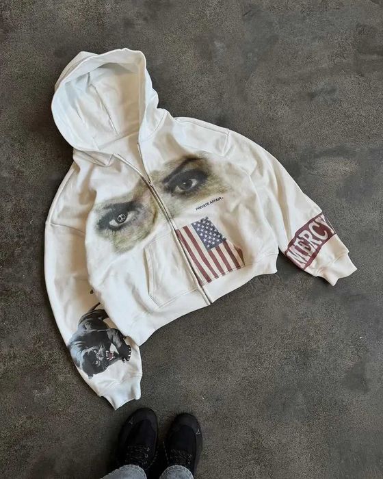 zip hoodie eyes America Зип худи США drip y2k
