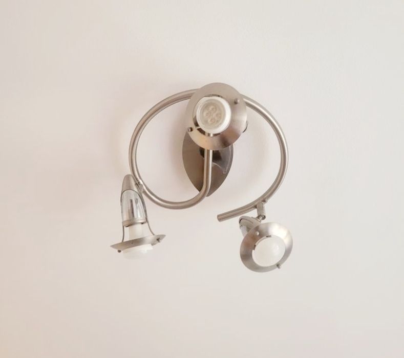 Lampa sufitowa srebrna