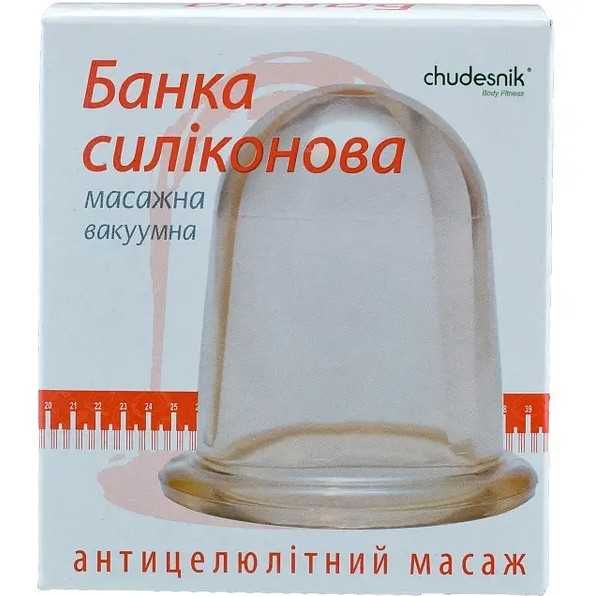 Силіконова банка для вакуумного масажу CHUDESNIK