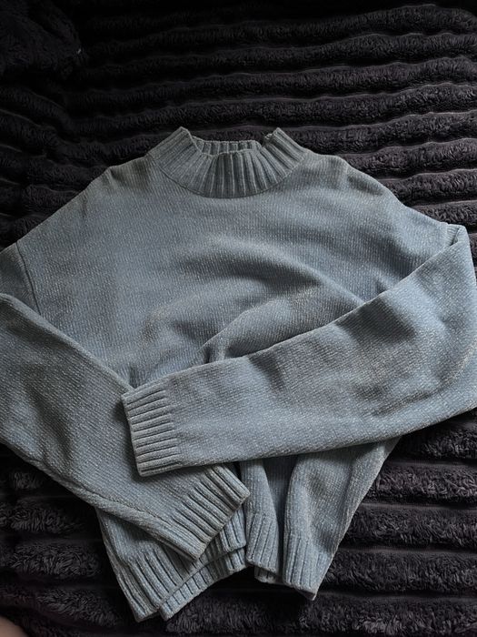 Кофта светр FB sister, блакитний светр old maney на осінь