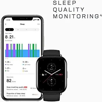 Selado! Relógio Smartwatch Amazfit Zepp E Square 43mm A1958 Onyx Preto