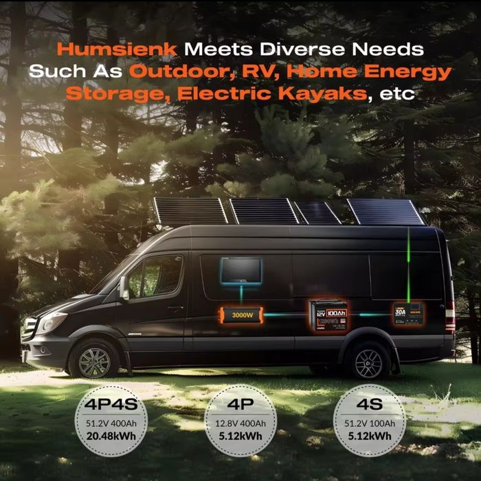 Акумулятор lifepo4 12V 100Ah Humsienk  1280Wh