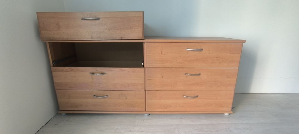 Cómoda de quarto com 6 gavetas