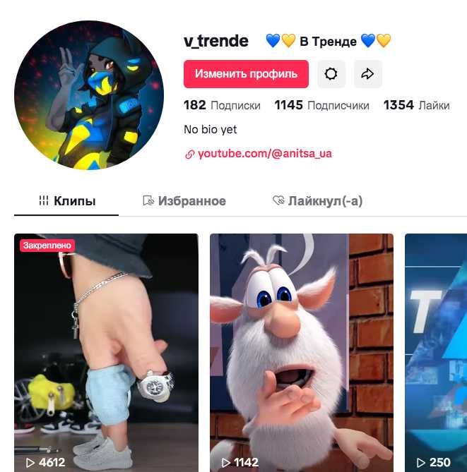 Купить Аккаунт ТикТок 1000 Подписчиков TikTok СТРИМ Cсылка Livestudio