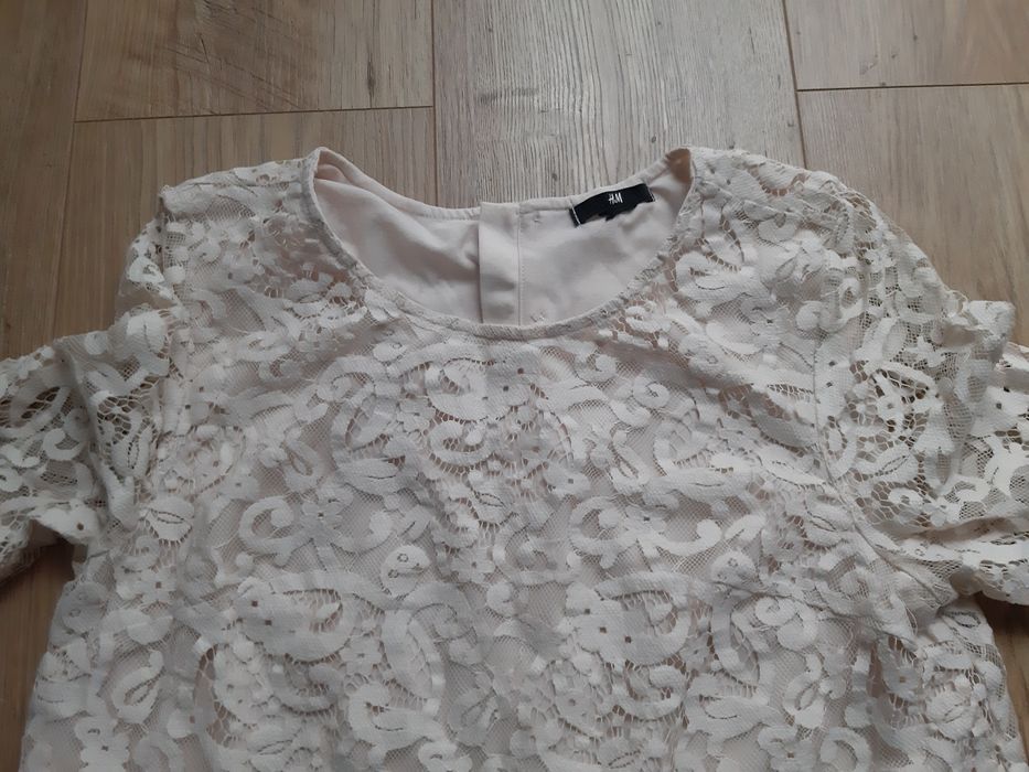Bluzka koronka H&M r.S