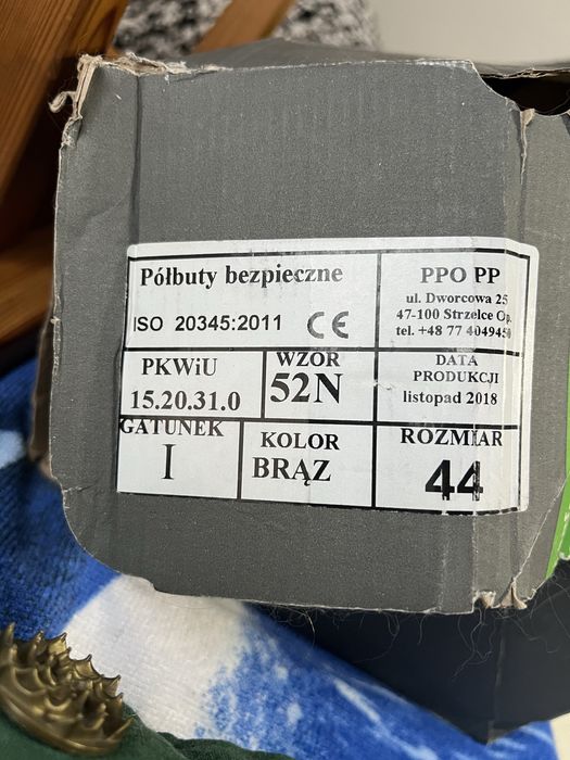 Sandały buty ochronne, robocze PPO 52N