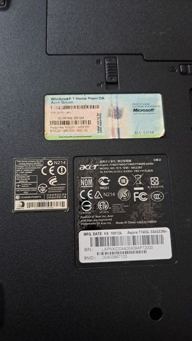 ACER  ASPIRE 7740G 17,3"