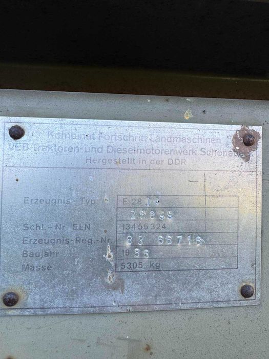 Косарка Fortschritt E 2810