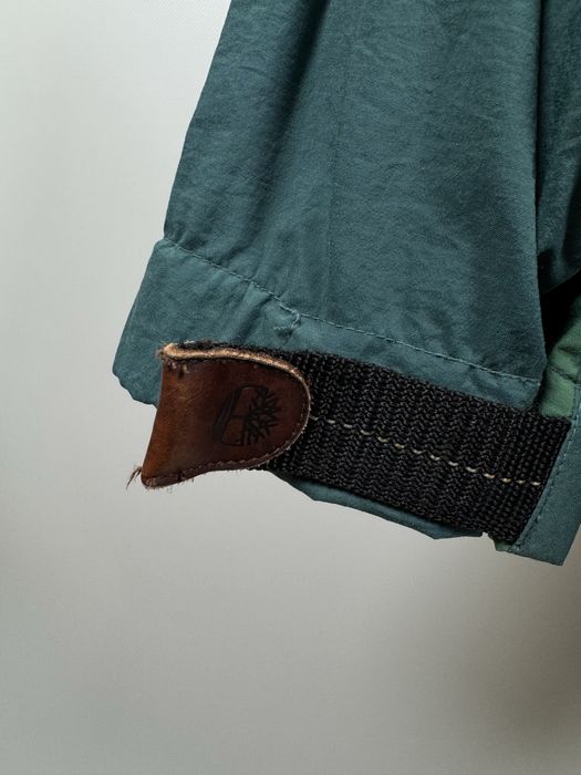 Vintage lekka kurtka Timberland męska wiatrówka z chowanym kapturem XL