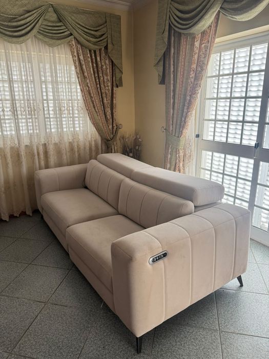 Sofa sala articulado levanta pernas