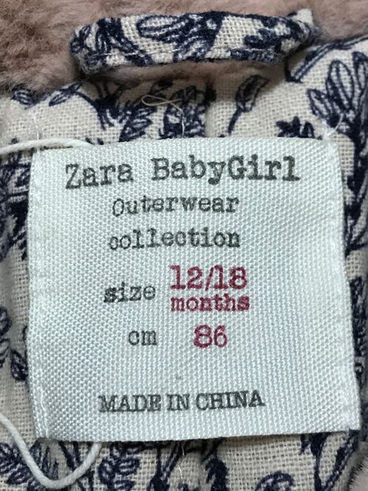 Zara futerko jesienno-zimowe pudrowy róż podszewka r 86