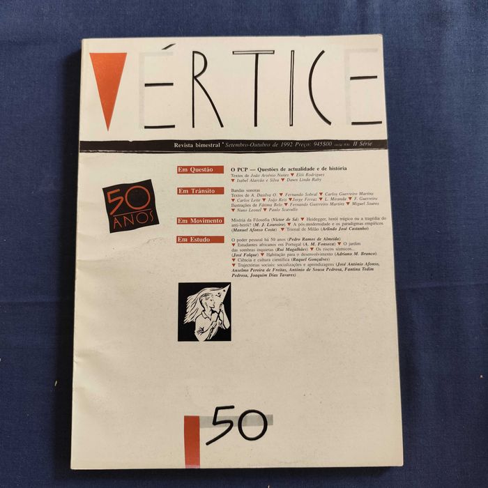 Revista Vértice 50 - Setembro-Outubro 1992