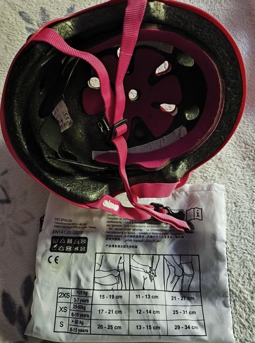 Conjunto de proteções mais capacete Oxelo