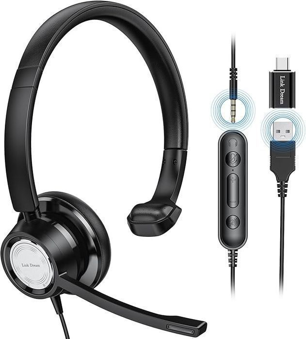 Zestawy Słuchawkowe Usb Z Mikrofonem Link Dream H365