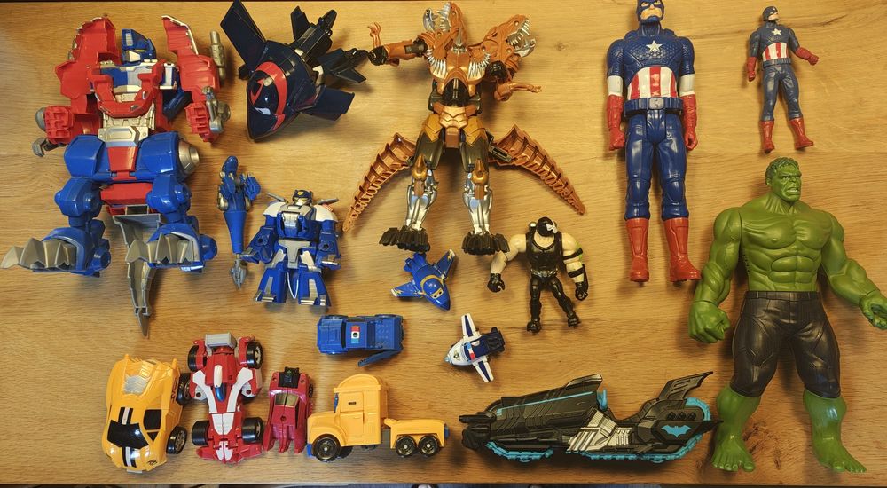 Transformers, kapitan Ameryka, Hulk, Hasbro