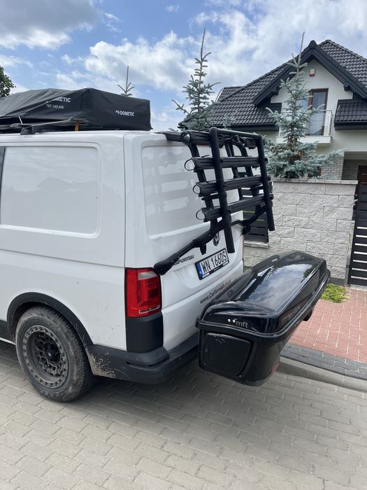 Czarny bagażnik rowerowy Volkswagen multivan vw california T5 T6 T6.1