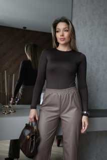 Шкіряні штани жіночі теплі / кожаные штаны женские теплые - розпродаж