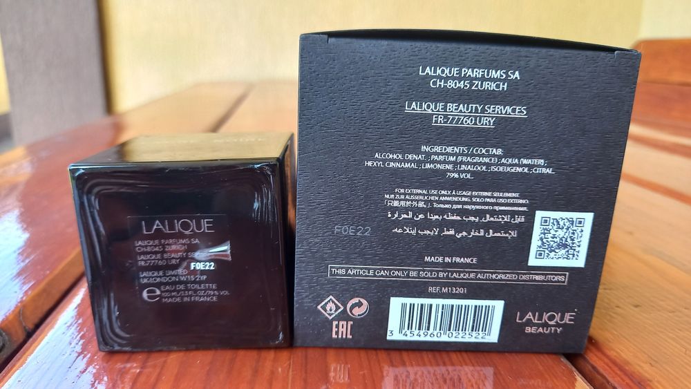 Оригинальные флаконы  от парфюмов Lalique ,King