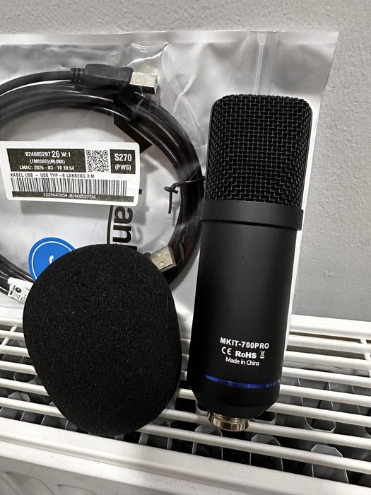 Mikrofon USB Mozos MKIT-700PRO V2 (Sam mikrofon + kabel)