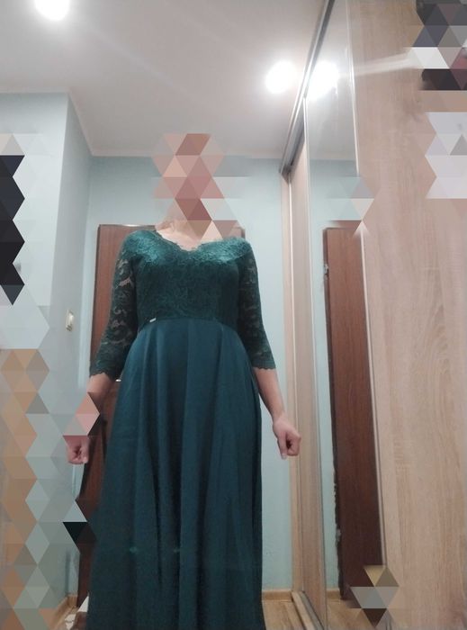 Sukienka ciemna zieleń