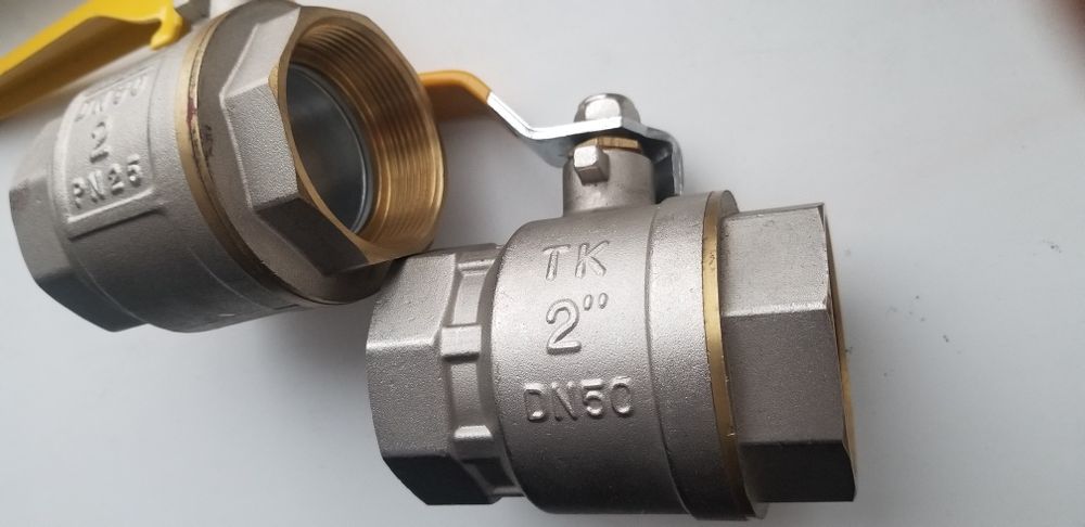 Латунний кульовий кран для газу, води DN50,DN40,DN25. Італія, Польша,