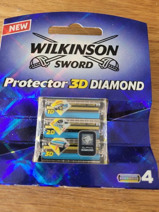 4 szt ostrza wkłady Wilkinson sword protector 3D diamond diamond