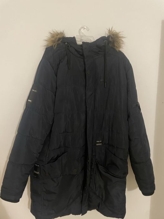 Płaszcz męski z kapturem