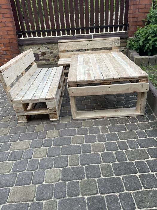 Столики,лавки з піддонів