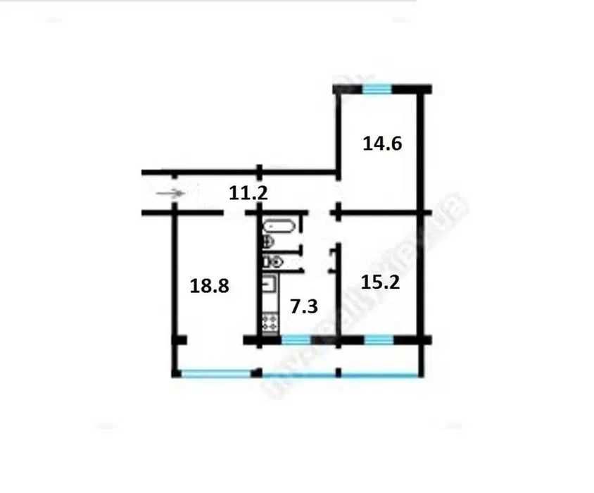 Продаж 3кім. квартири під ремонт, вул. Липківського, метро Вокзальна