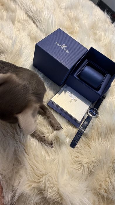 Swarovski zegarek pozłacane