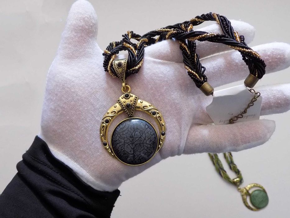 Етнічні намиста з розкішними підвісками, стиль бохо, чокер кольє 1 шт.