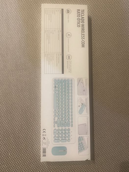 Teclado wireless com Rato Ótico