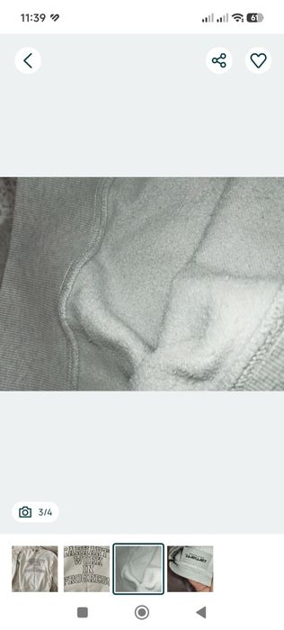Ciepła bluza dresowa Carhartt M 38 szara