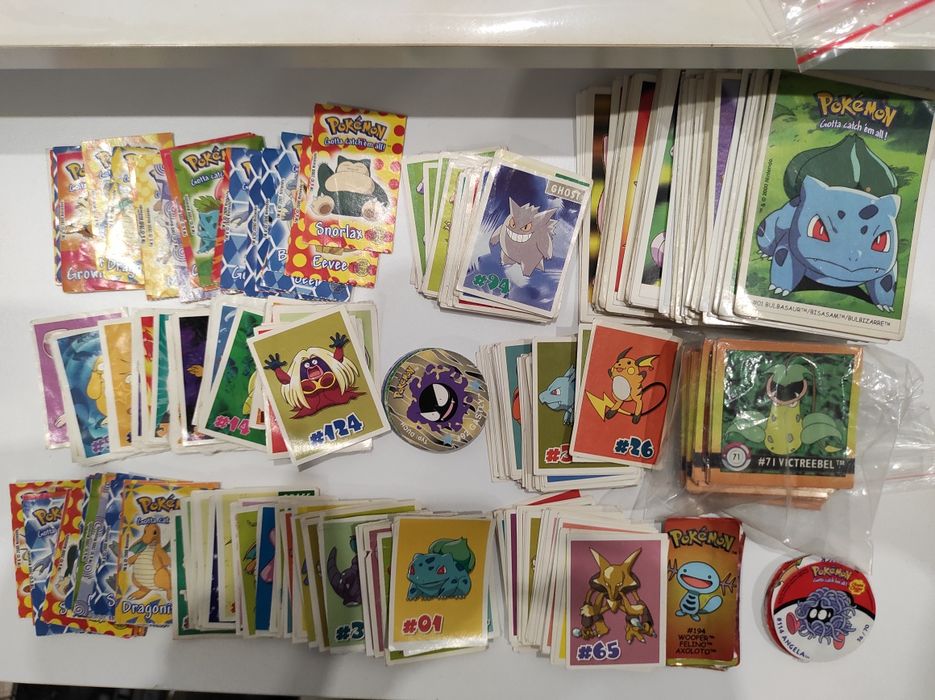 Pokemon naklejki chipicao Danone artbox duo tazo boomer karty topps