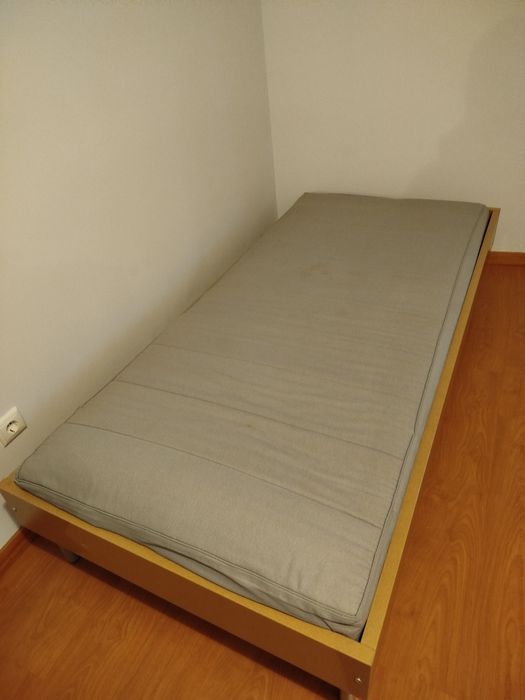 Cama 90x200 com colchão
