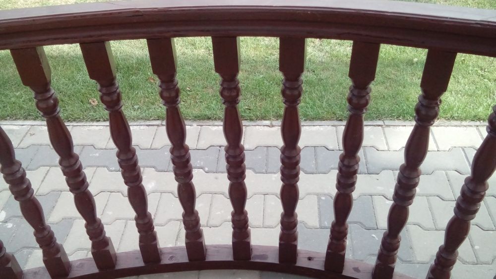 Balustrada drewniana balkonowa, poręcz balkonowa