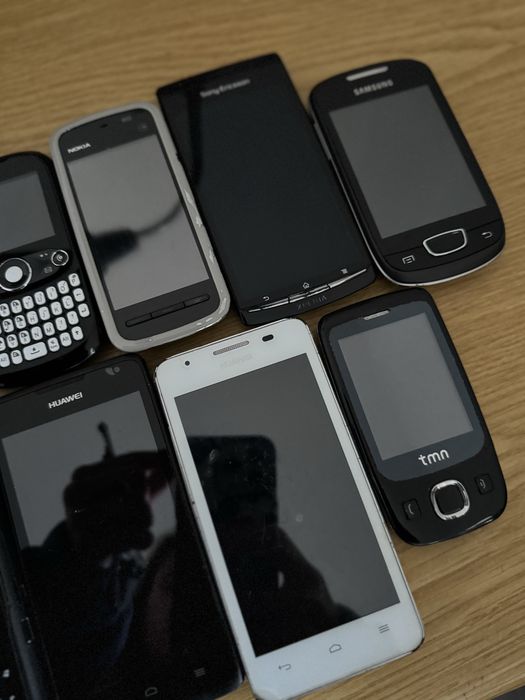 Lote 9 Telemóveis Antigos Nokia Samsung Sony Huawei TMN – Modelos Clássicos