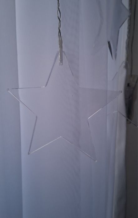 Kurtyna świetlna gwiazdki LED girlanda 100cm