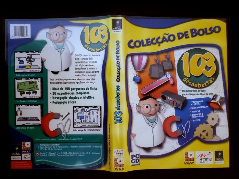 Jogos, programas didácticos p/ computador