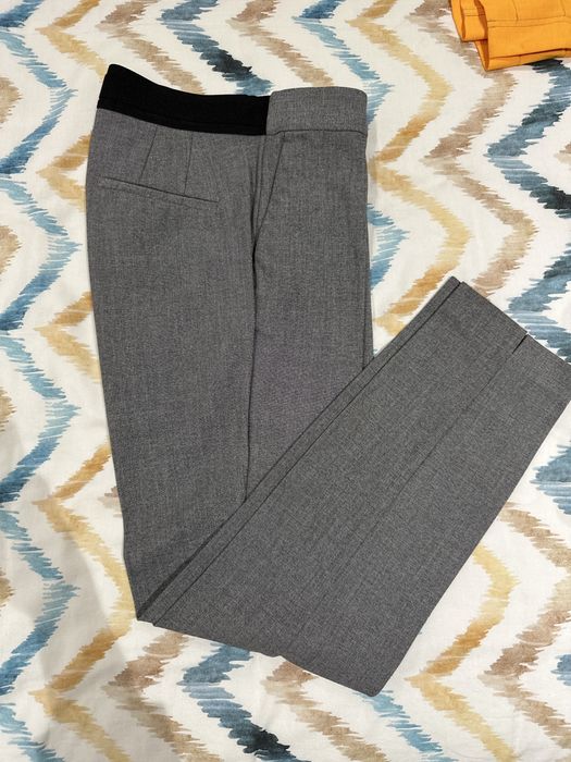Calcas formais cinza com elastico