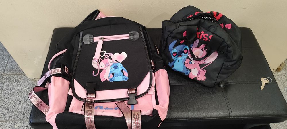 Mochila + lancheira STITCH