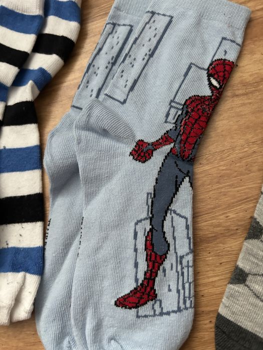Skarpetki 32 -35 chłopięce spider man piłka nożna