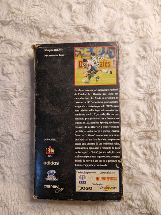 Cassete VHS campeonato nacional FC Porto 95/96 e 96/97