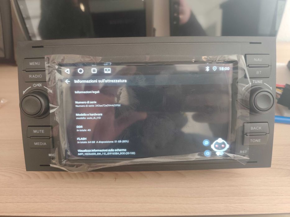 Android FORD Focus Kuga C S Max Transit Fiesta 4.64 Carplay GPS BT