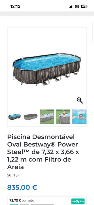 Piscina oval bestway
