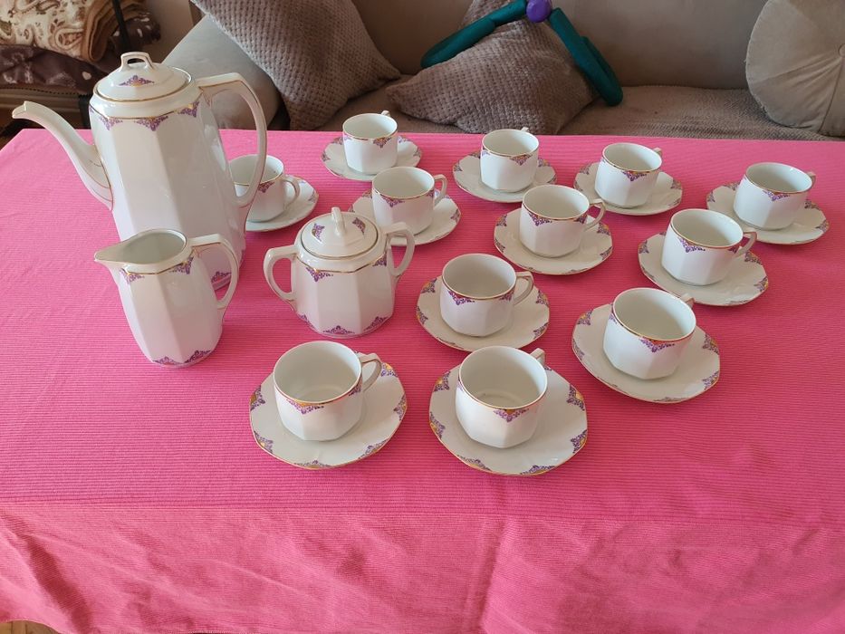 Serwis kawowy Weimar porcelanowy komplet