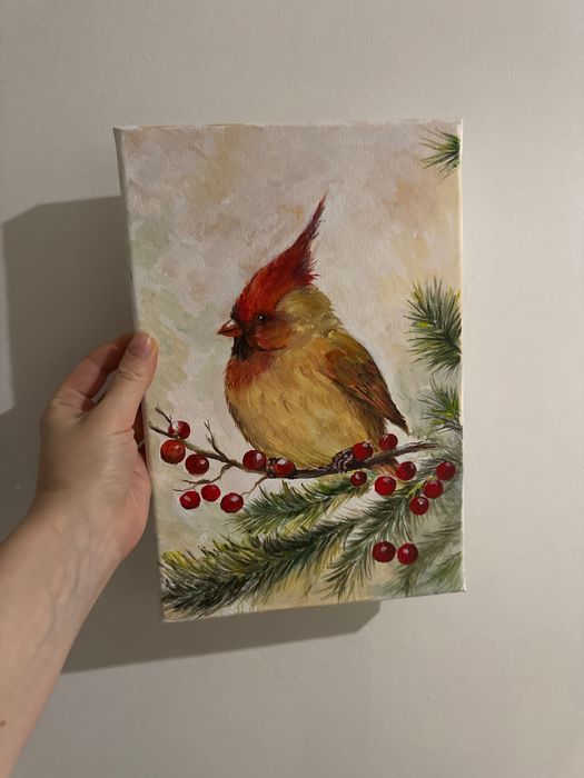 Картина « зимова птаха»