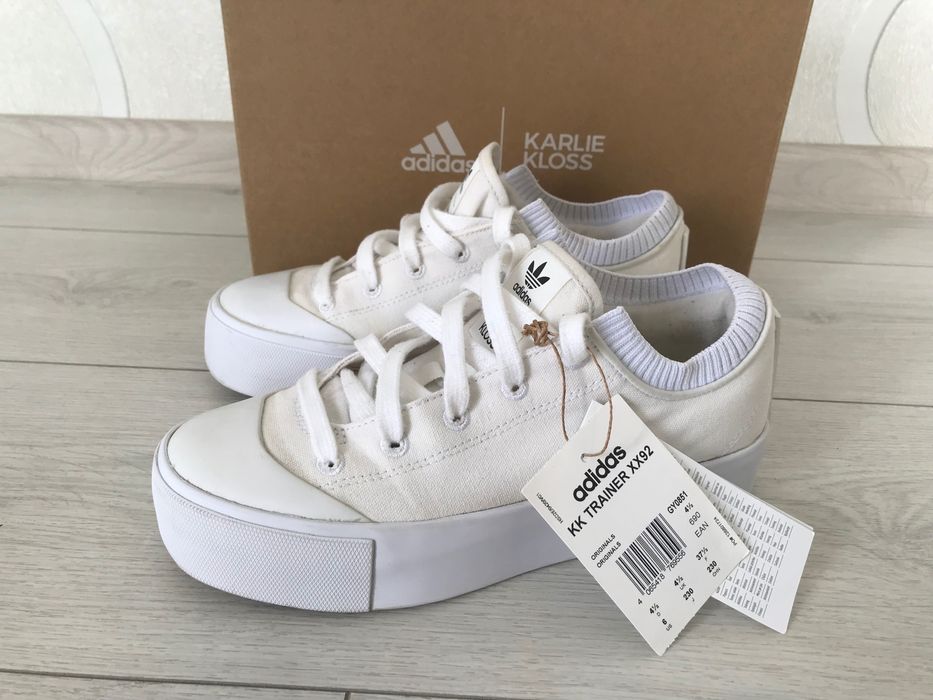 Жіночі кросівки кеди Adidas KARLIE KLOSS KK TRAINER XX92 на платформі