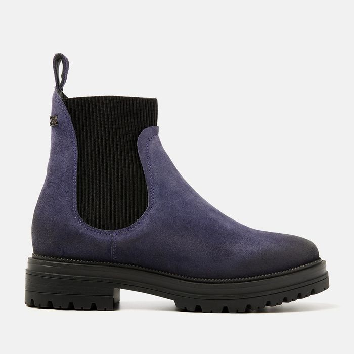 Lazamani 36 Buty Damskie 85.517 Purpurowe Skórzane Botki T1205