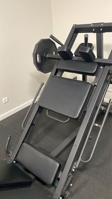 Leg press com pesos livres